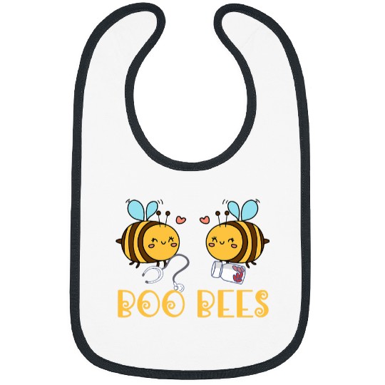 Boo Bees Nursing nurses Funny Halloween Crew rn icu er Bibs