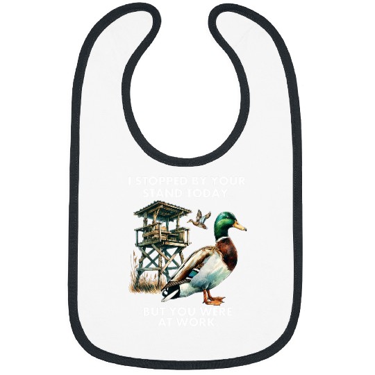 Duck Hunting Waterfowl Hunter At Work Funny Hunting Humor Bibs