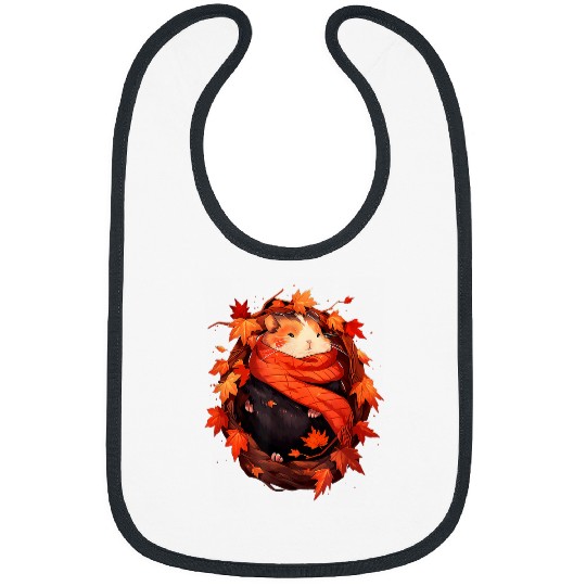 Hamster Pet Autumn Fall Leaves Thanksgiving 1 Bibs