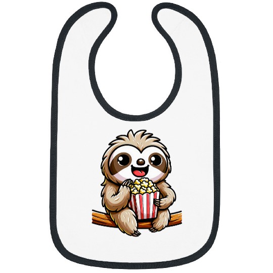 Sloth Pet Cute Comic Sloth Popcorn carnivals Costume Cinema Bibs