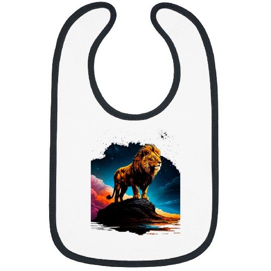 Lion Pet Powerful And Courageous Lion Great Lion 2 Bibs