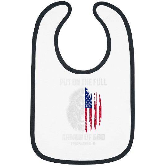 Lion Pet Put On The Full Armor Of God Christian Religious Lion US Bibs