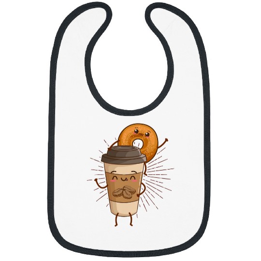 Coffee Fun Bagel And Coffee bests Partner Baked Bread Bagel Bibs