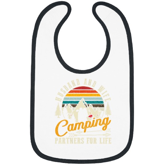 Husband And Wife Camping Partners For Life 2 Bibs