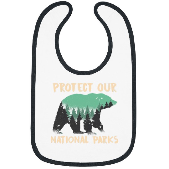 Bear Pet Protect Our National Parks Outdoor Nature Bear 2 Bibs
