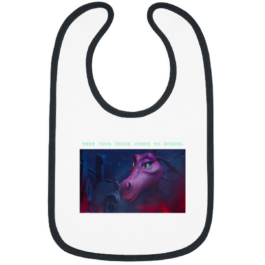 Dragon Pet Shrek Dragon Donkey When Your Crush Comes To School Bibs