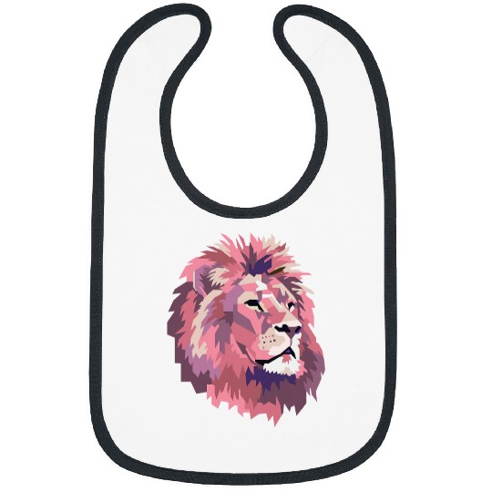 Lion Pet Abstract Lion Face Zoo Animal Zoo Keeper Bibs