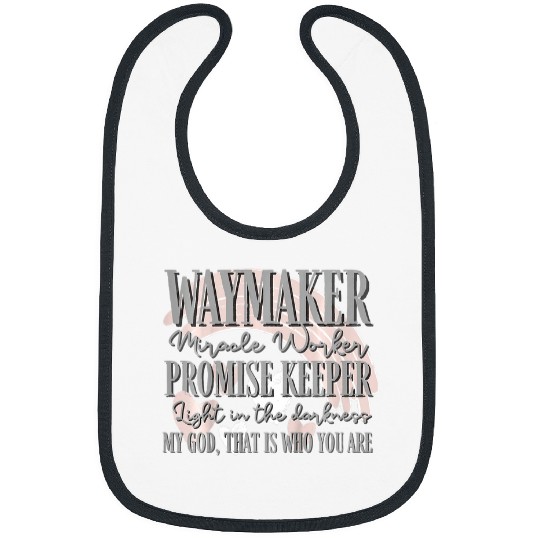 Kids Kids Waymaker Miracle Worker Rainbow Christian 3 Bibs