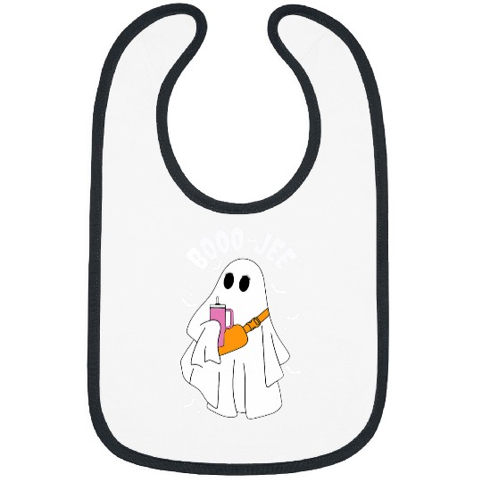 Coffee Fun Boo Jee Funny Halloween ghosts Coffee and Purse Bibs