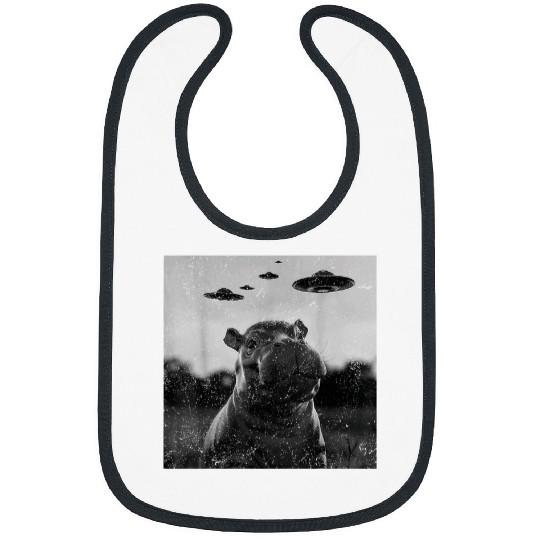 Hippo Pet Moo Deng Baby Pygmy Hippo Bibs