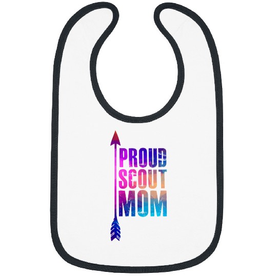 Scout Job Proud Scout Mom Parent Mother of Boy Girl Club Arrow 2 Bibs