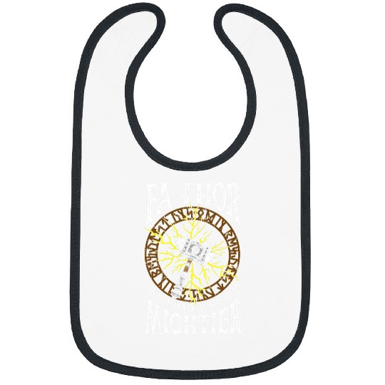 FATHOR Like a Dad Just Way Mightier Viking Fathers Day 9 Bibs
