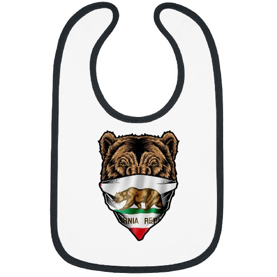 Bear Pet I Love californias Grizzly Bear State Flag SoCal West NorCal Bibs