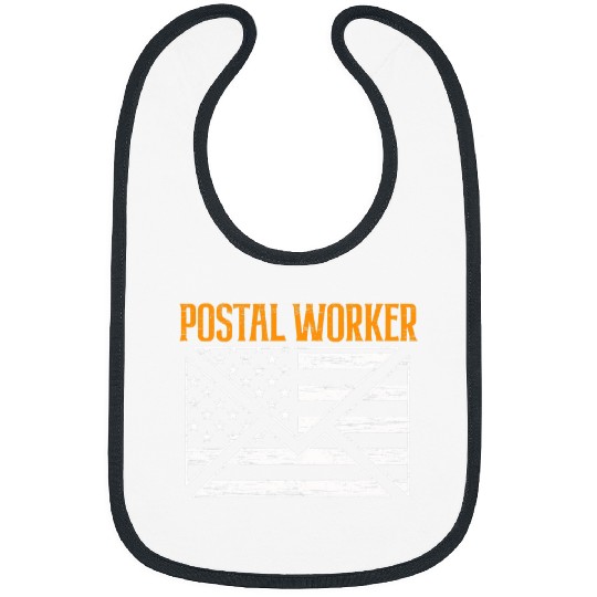 Postal Worker Flag America USA Mail Carrier Bibs
