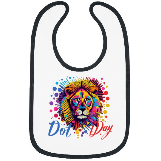 Lion Pet Celebrate Dot Day With Our Vibrant Lion Dot Print Bibs
