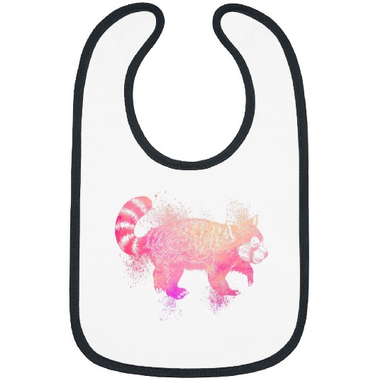 Panda Pet Colourful red panda Bibs