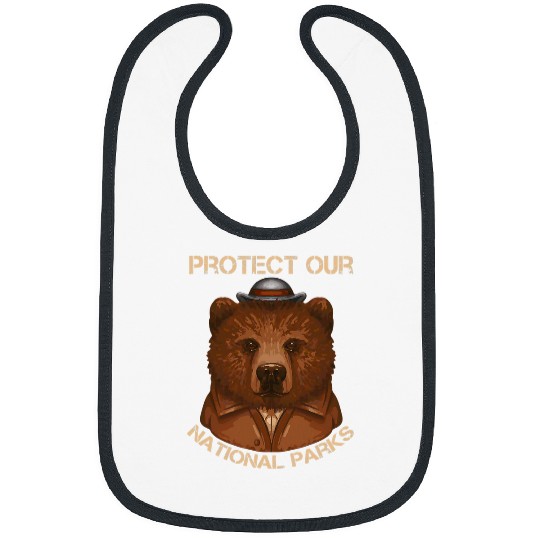 Bear Pet Protect Our National Parks Outdoor Bear Environmentalist 2 Bibs