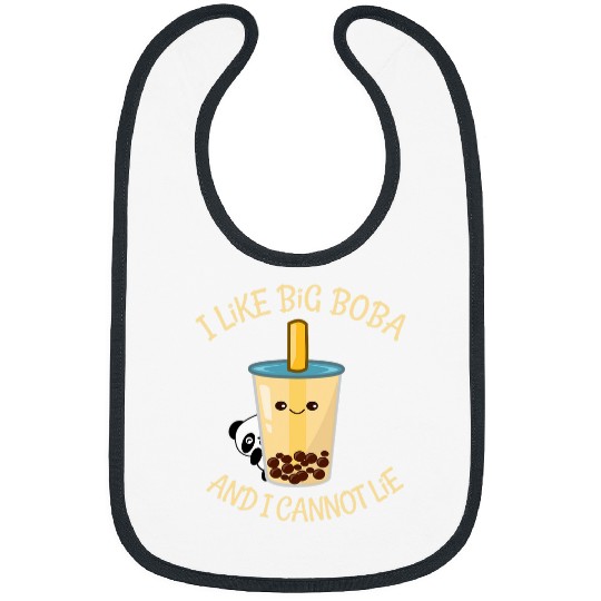 Panda Pet Loves Boba Tea and Cannot Lie Bibs