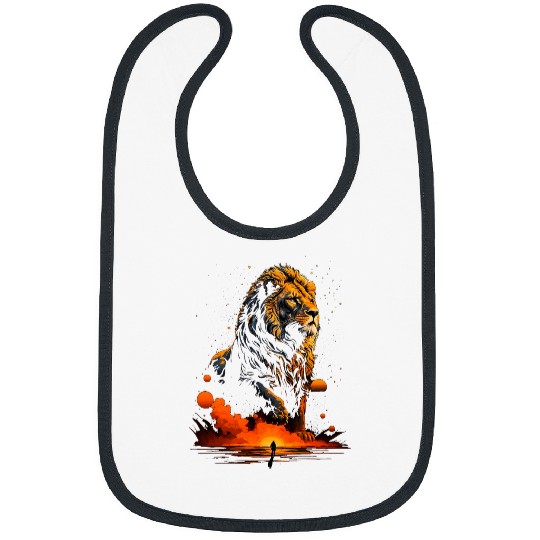 Lion Pet Powerful And Courageous Lion Great Lion 1 Bibs