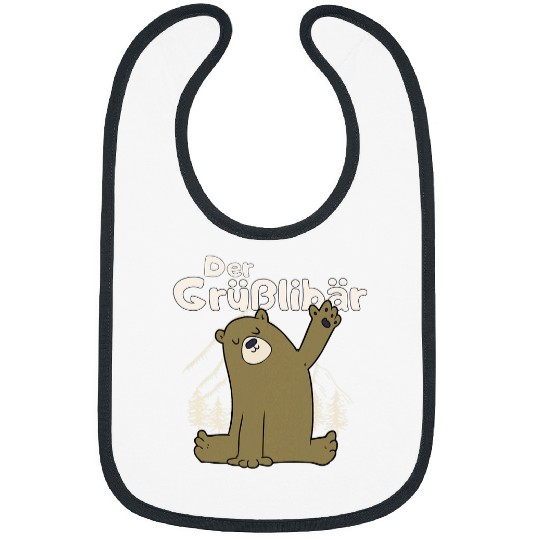 Bear Pet Greetings bear cute bear waving Bibs