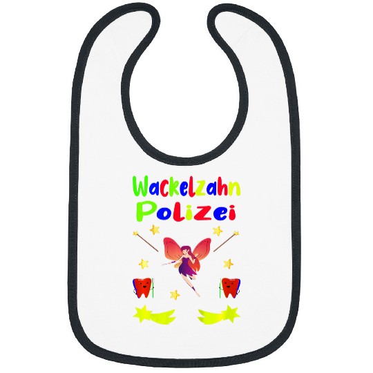 Kids Wobble Tooth Police Childrens Milk Tooth Fairy Bibs