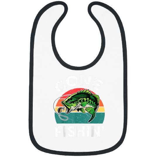 Funny Gone Fishings Bass Fish Kid Boy Men Women Toddler Bibs