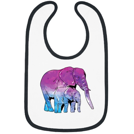 Elephant Pet Mom s Mama And Baby Elephant Bibs
