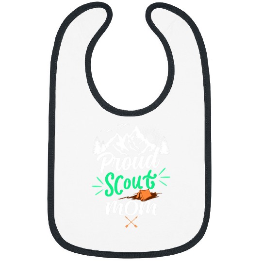 Scout Job Proud Scout Mom Camping Lover Scout Leader Bibs