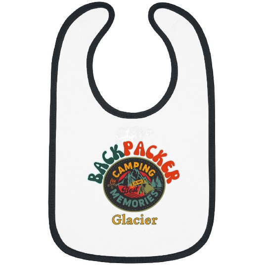 Glacier National Park Hiking Camping Souvenir Women Men Bibs