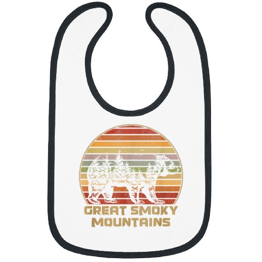 Bear Pet Great Smoky Mountains vintages Grizzly Bear Nature Retro Bibs