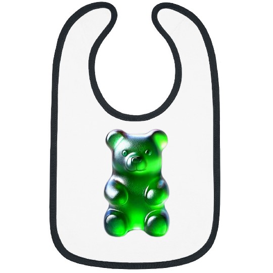 Bear Pet Green Gummy Bear Bibs
