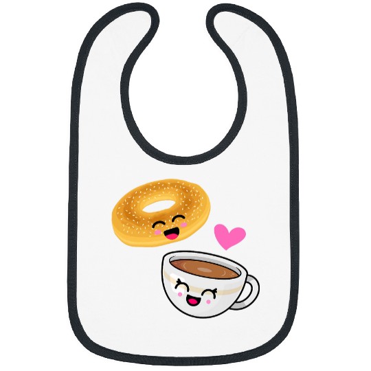 Coffee Fun Bagels Coffee bagel Bibs