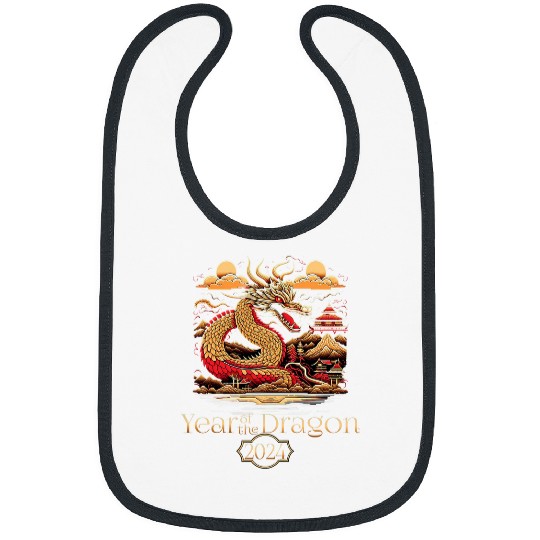 Dragon Pet Year Of The Dragon Chinese New Year Graphic Bibs