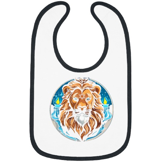 Lion Pet Star Of David Hanukkah Chanukah Jewish Holiday Bibs