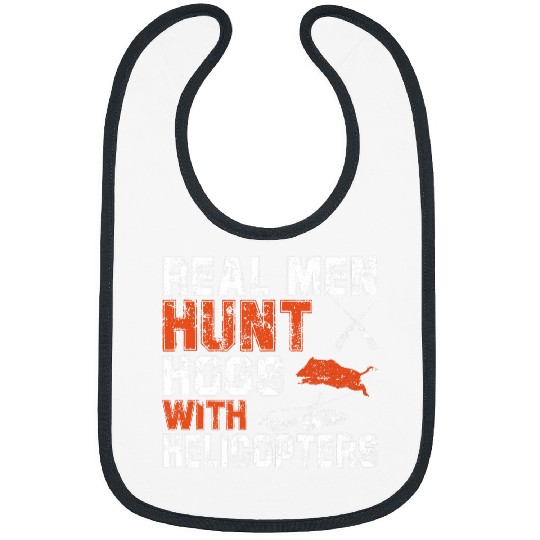 Hog Hunter Wild Boar Hunting Hogs with Helicopters Bibs