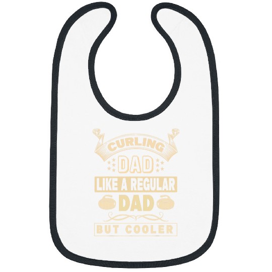 Curling Dad like a regular Dad but cooler for Father Curler Bibs