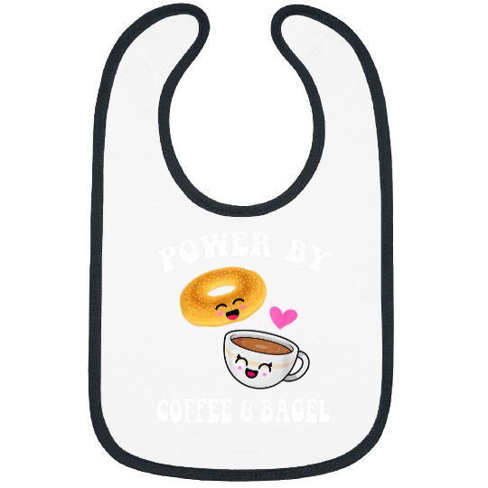 Coffee Fun Bagel Breakfast Brunch Bagel Day Food Lovers Bibs