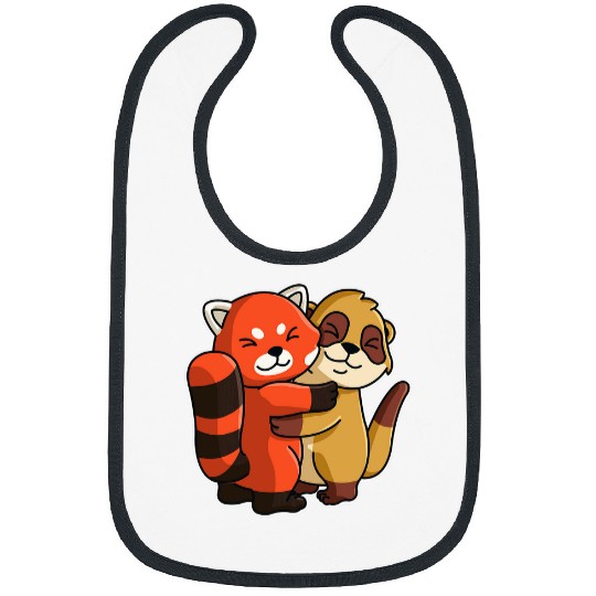 Panda Pet Meerkat and Red Panda Cute Animals for Women Animal Hugging Bibs