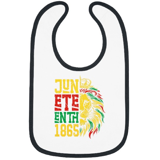 Lion Pet Celebrate Juneteenth Lion African American Freedom Day 1865 3 Bibs
