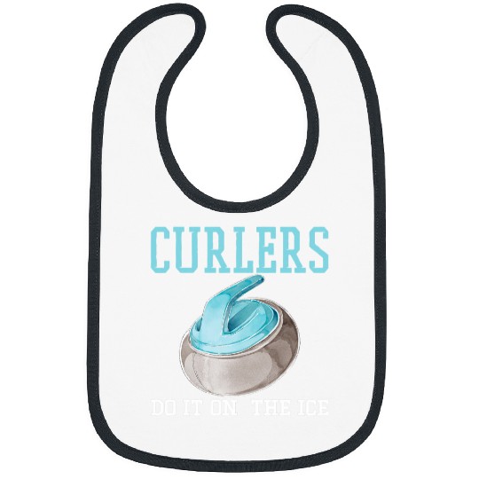 Curlers do it on the ice funny sportman curling Bibs