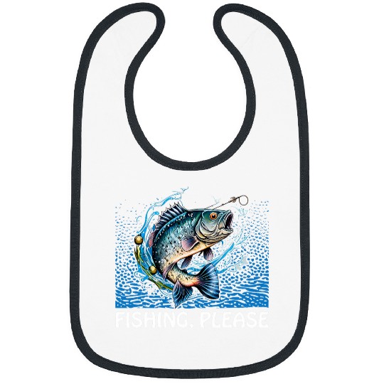 Fishing Please Lakes Boating Lagoon Boat Hunting Fisherman Bibs