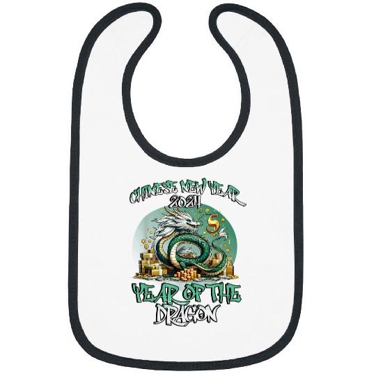 Dragon Pet Chinese Lunar New Year Wealth Money Bibs