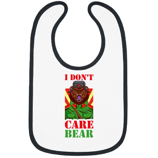 Bear Pet I Dont Care Bear Bibs
