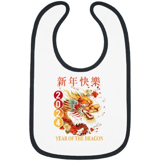 Dragon Pet Chinese Lunar New Year Year of the Dragon Zodiac Sign 3 6 Bibs