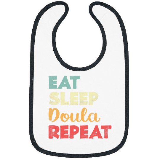 Eat Sleep Doula Repeat Delivery nurses Cute Baby Birth Gift Bibs