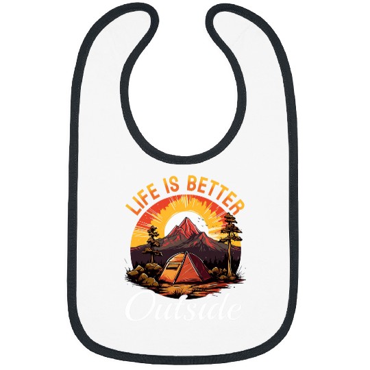 Camping Tent Life is better outside Bibs