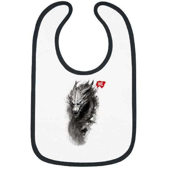 Dragon Pet Chinese Dragon Lunar New Year of the Dragon Zodiac Painting Bibs