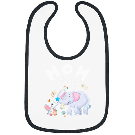 Elephant Pet Mom To Be Elephant Baby Shower Mother s Day Bibs