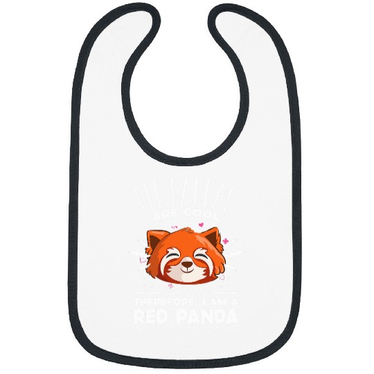 Panda Pet Lover Graphic Women Men Kids Red Panda 3 Bibs