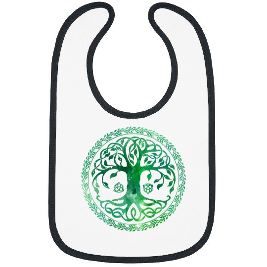 Keltic Knot Tree Life Viking Occult Norse Mythology Bibs